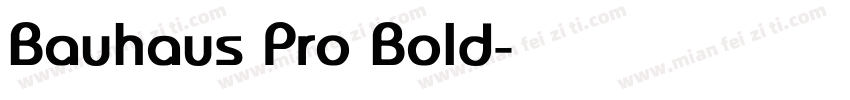 Bauhaus Pro Bold字体转换